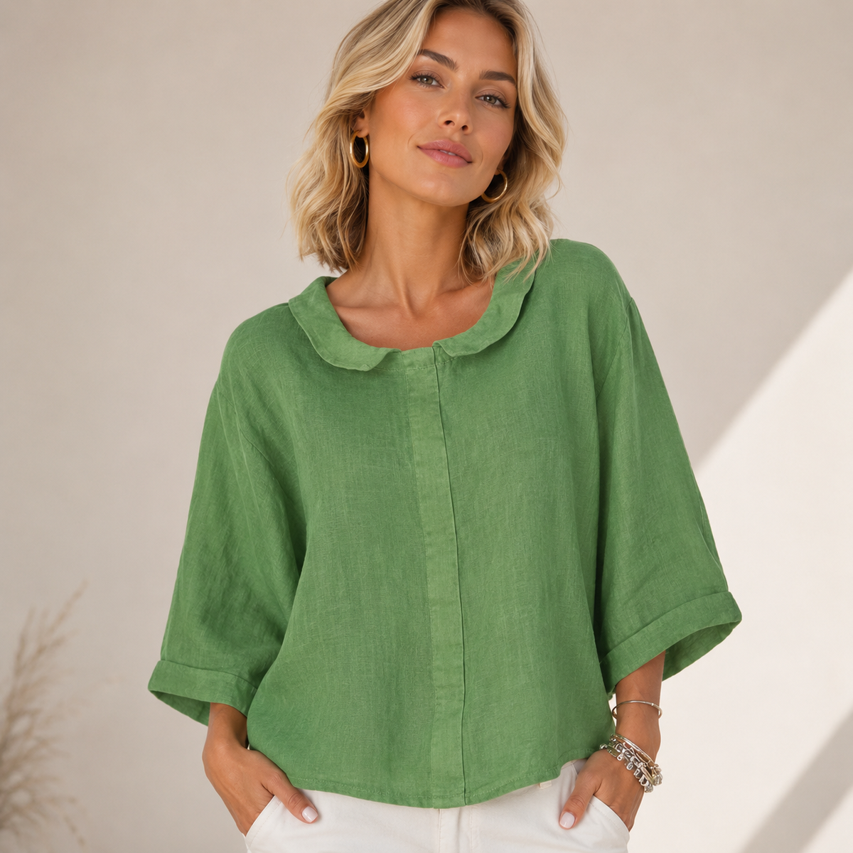 Blusa Verde Lino