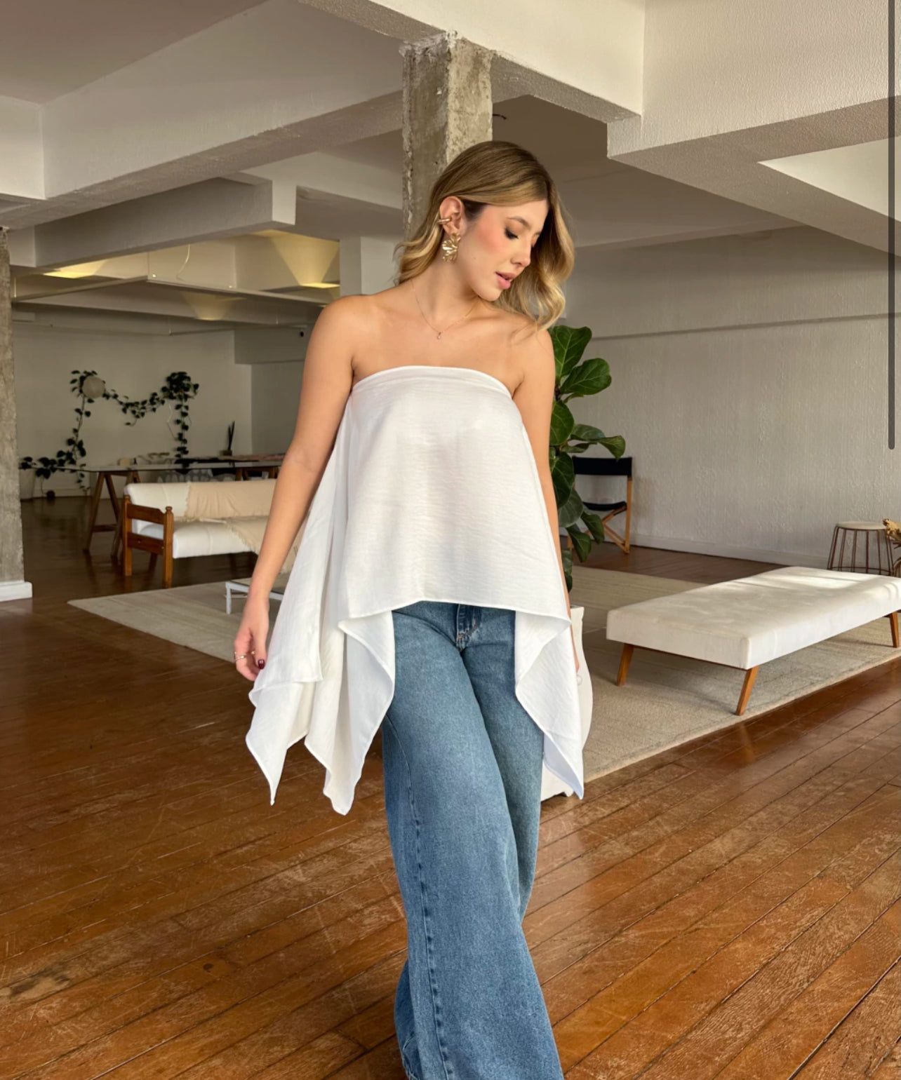 Blusa asimétrica