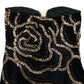 Vestido negro terciopelo con lentejuelas