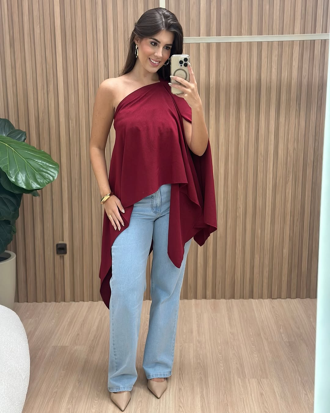 Blusa asimétrica