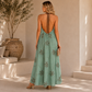 Vestido Halter Aqua