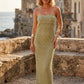 Vestido strapless handmade Maria