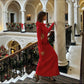 Vestido rojo lazos