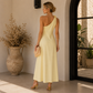 Vestido asimétrico amarillo