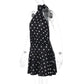Vestido puntos halter