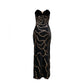 Vestido negro terciopelo con lentejuelas