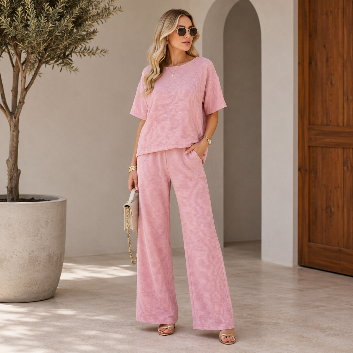 Set rosa pantalón
