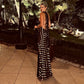Vestido negro puntos
