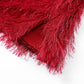 Vestido rojo corto cadenas