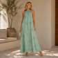 Vestido Halter Aqua
