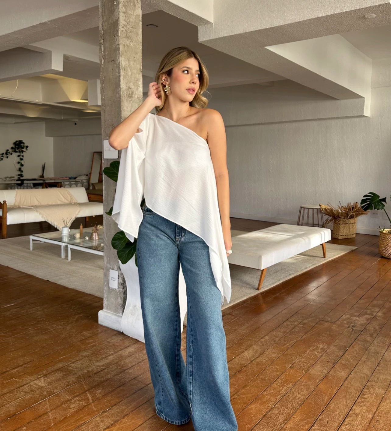 Blusa asimétrica