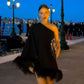 Vestido negro asimétrico
