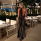Vestido negro puntos