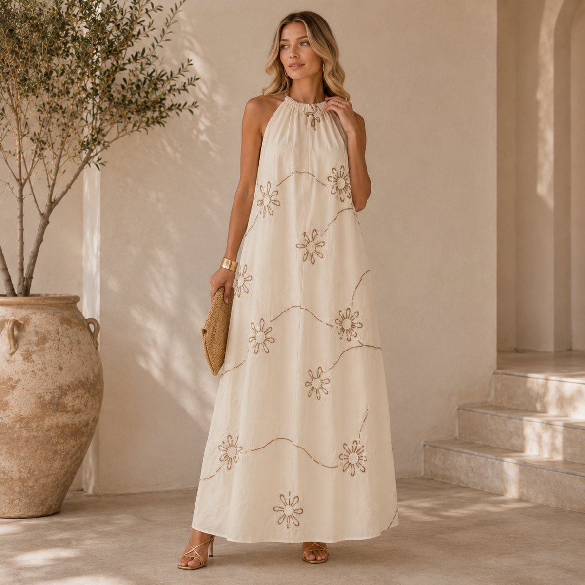 Vestido Halter Arena