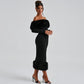 Vestido strapless