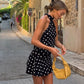 Vestido puntos halter