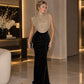 Vestido negro y dorado