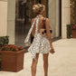 Vestido puntos halter